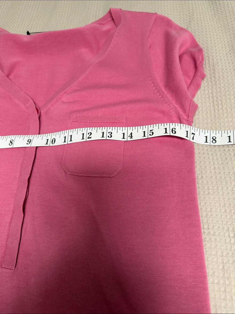 BOSS sz L (fits small, like a M) pink knit 100% cotton sweater sm.chest pocket - Picture 5 of 8